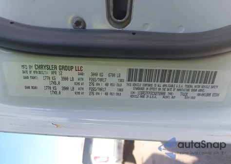 2012 Ram 1500 St z USA, uszkodzony, nr VIN 1C6RD7FP2CS272008